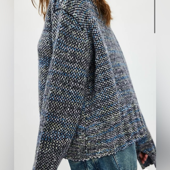 NEW with tags (NWT) Free People Cotton Candy Pullover Women's Blue Sweater - Picture 5 of 9